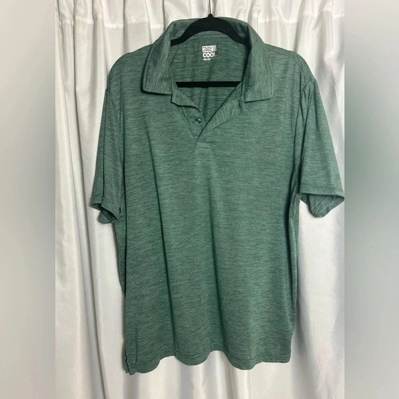 32 Degrees Cool Green Collar Polo Short Sleeve Shirt Size XL - Picture 1 of 8